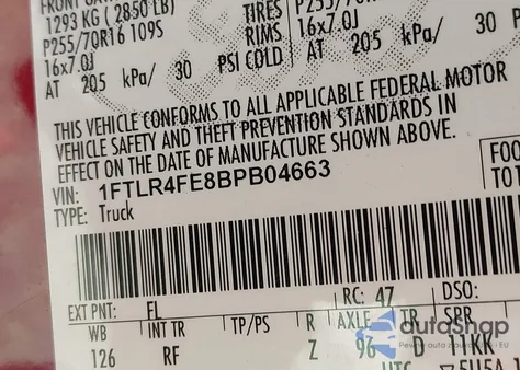 2011 Ford Ranger Xlt z USA, uszkodzony, nr VIN 1FTLR4FE8BPB04663